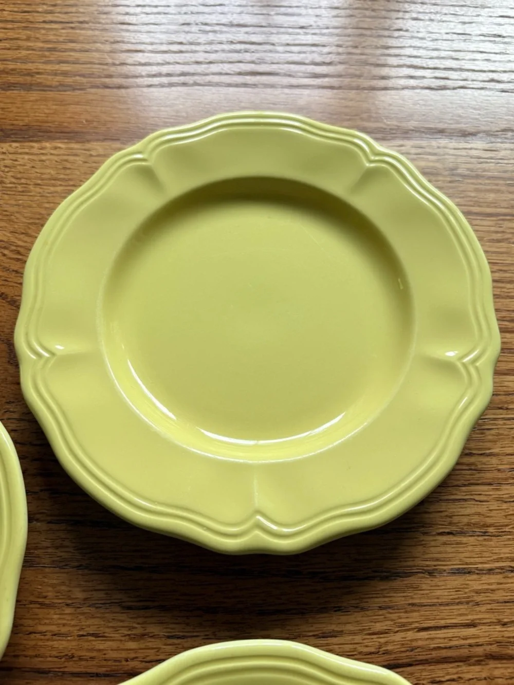 Vintage Buttercup Federalist Ironstone- made in Japan- Set of 3 salad plates